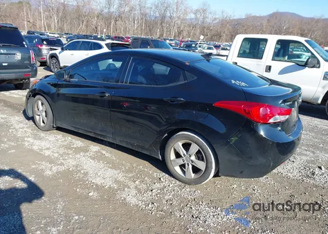 2013 Hyundai Elantra Gls from USA, damaged, VIN 5NPDH4AEXDH343841